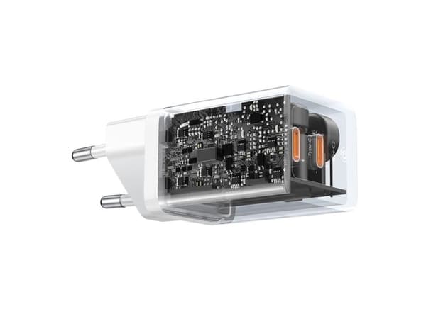 Baseus nätladdare GaN5 Pro 40W 2xUSB-C - vit