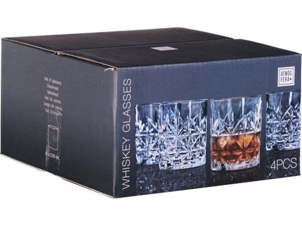 Excellent Houseware whiskeyglas set 4 st 230 ml