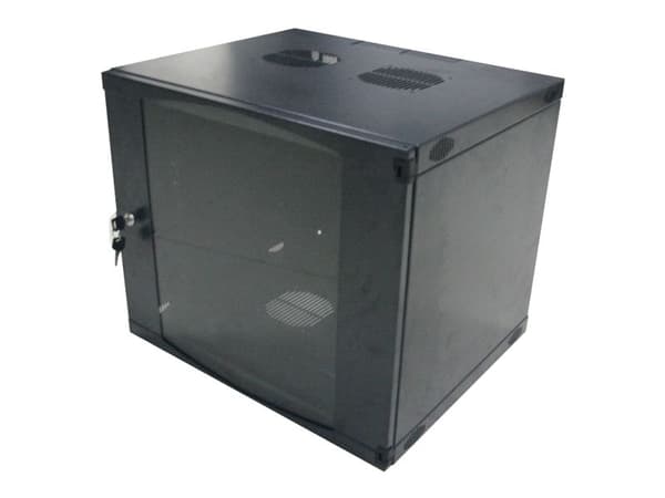 LogiLink - Skåp - väggmontering - mörkgrå, RAL 7021 - 12U - 19"