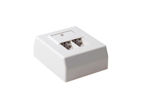 Act Surface Mounted Box Shielded 2 Ports German Style