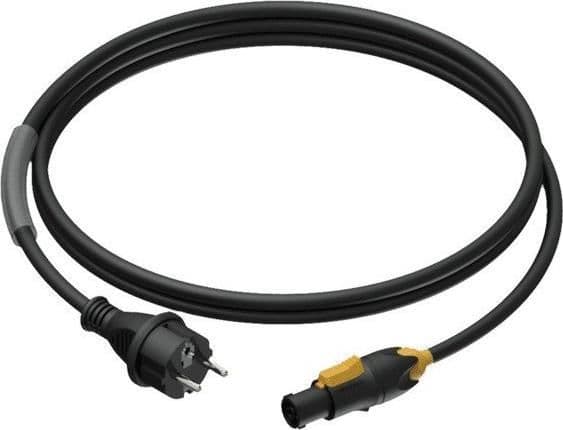 Procab PRP433/3 Strømkabel - schuko-plugg - powerCON TRUE1 hunn - 3 x 1,5 mm² 3 meter
