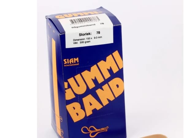 Gummibånd nr. 78 150x9,5mm (500g)