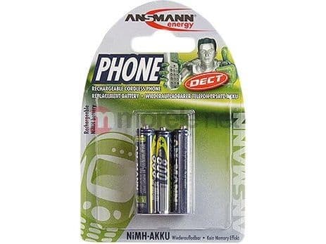 ANSMANN - Batteri AAA - NiMH - (oppladbart) - 800 mAh