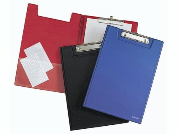 Clipboard Esselte A4 sort PP med forside