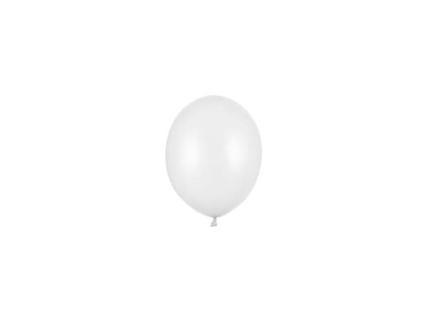 Hvide balloner, 100 stk metallic 5"