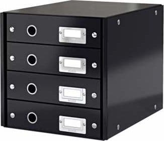 Skuffekabinet A4 Leitz Click&Store med 4 skuffer sort