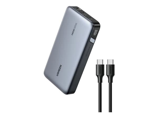 Ugreen 90597A, 25000 mAh, 5 V, Grå