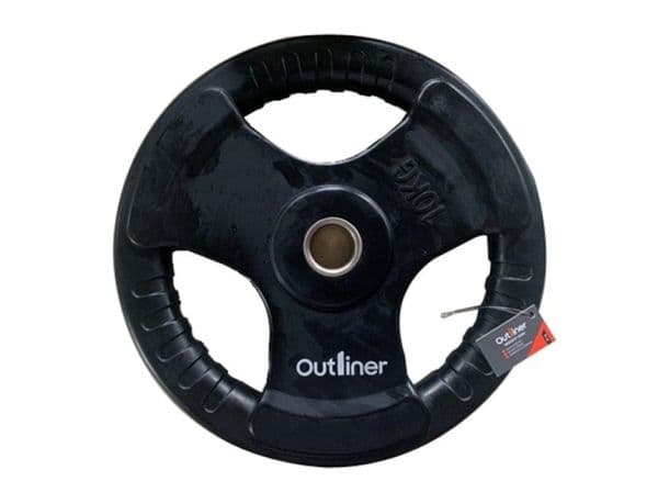 RUBBER PLATE WITH HANDLE CUT 10KG