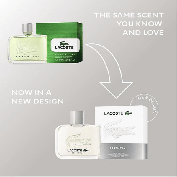 Lacoste Essential Eau de Toilette for Men 2.5 Fl Oz