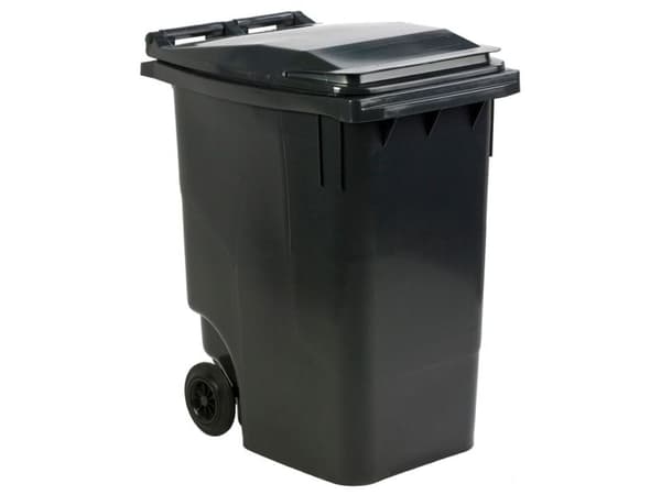 Affaldscontainer, ESE, grå, plast, 360 l, UV-resistent
