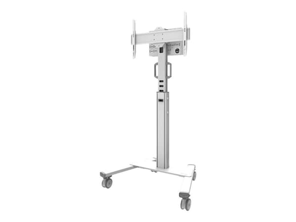 Neomounts - Vogn - for flatpanel - hvit - skjermstørrelse: 37"-75"
