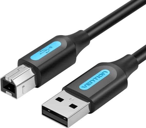 Vention USB Cable USB 2.0 A to B Vention COQBF Cable 1m (Black)