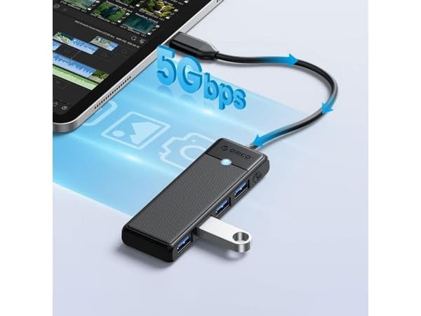Orico USB A3.0x4 4-in-1 Hub Adapter