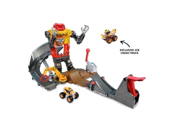 Monster Jam 1:64 Smash & Bash Smashbot leksakssats