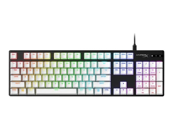 HyperX Double Shot PBT - Tastehettesett - hvit