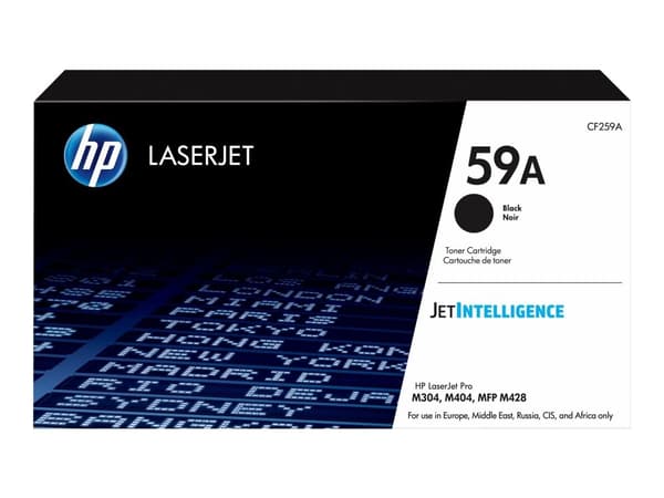 Lasertoner, HP 59A CF259A 3431599, 3.000 sider, Sort