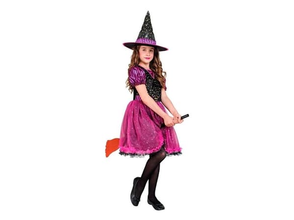 Pink heks kostume