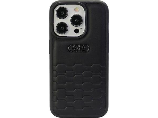 Audi GT Synthetic Leather case for iPhone 15 Pro Max - black
