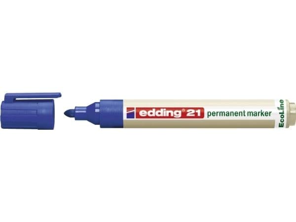 Permanentmarker edding EcoLine 21, blå