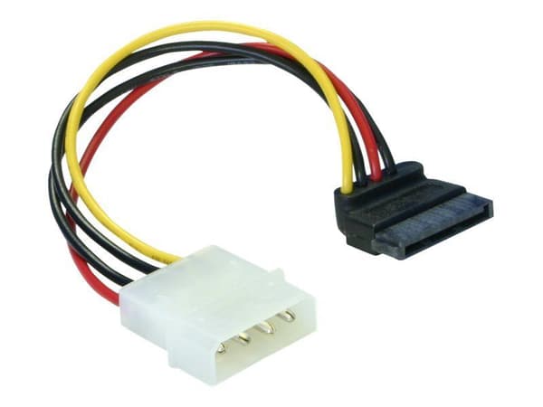 DeLOCK Cable Power SATA HDD > 4pin male – angled, 0,15 m