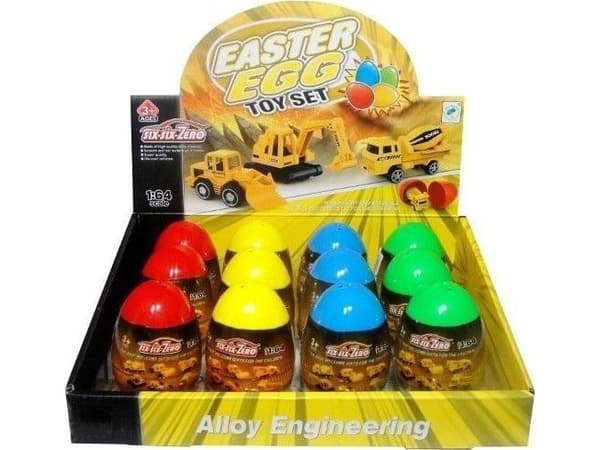 Swede bil i egg byggleketøy MIX