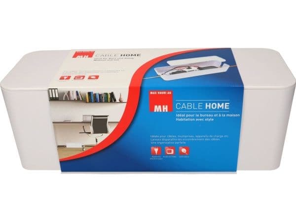 Max Hauri AG Cable Home Cable Facility Box, Kabeldosa, Golv, Plast, Vit