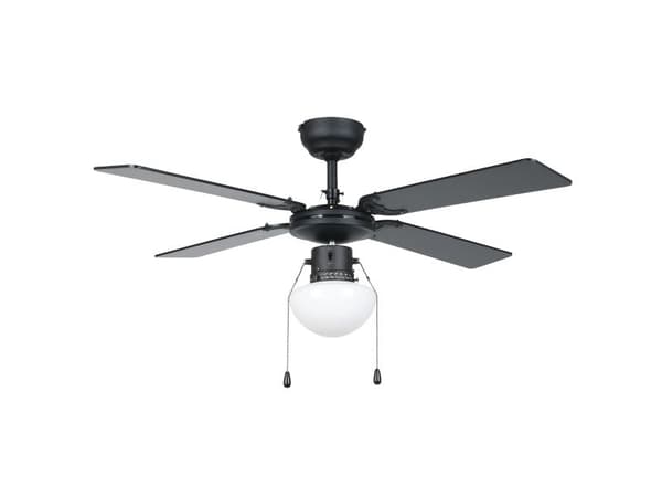 EGLO VENTILATOR AC E27 SORT/NATUR