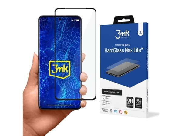Redmi Note 13 Pro+ - 3mk HardGlass Max Lite Black