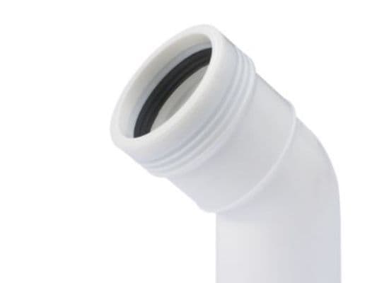 WAFIX böj PP 40x45° - vit PP