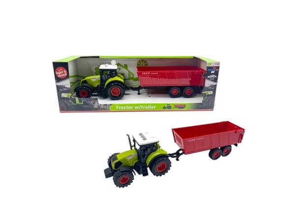 Tractor w/trailer, light & sound 1:16