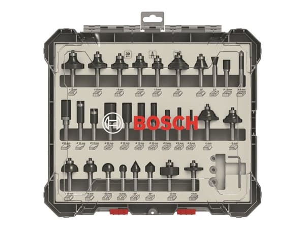 Bosch - Fresekutter - for bløtt tre, løvtre - 30 deler