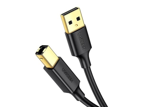 Ugreen US135, 1 m, USB A, USB B, USB 2.0, 0,48 Gbit/sek., Sort