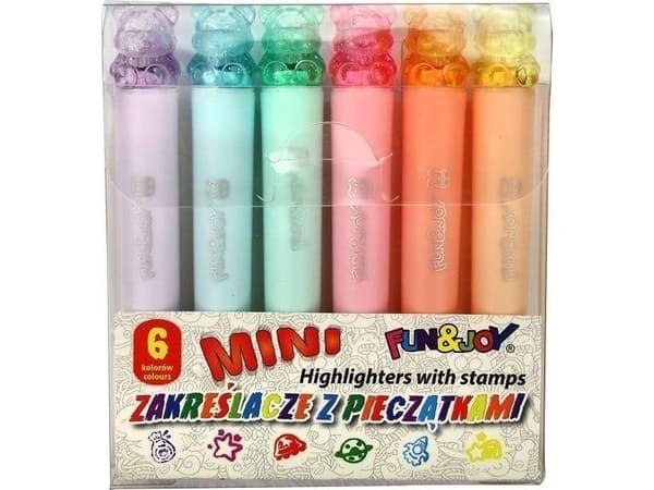 Mini markeringspenner 6 farger