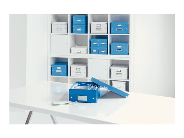 Arkivboks Leitz Click&amp;Store DVD WOW blå