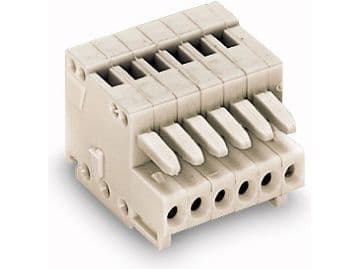 Wago MCS-MICRO 7-poligt uttag ljusgrå ramp 2,5 mm (733-107)