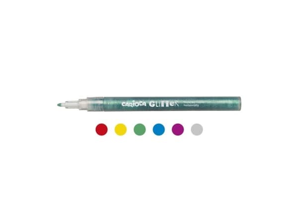 glitter markers 6 st.