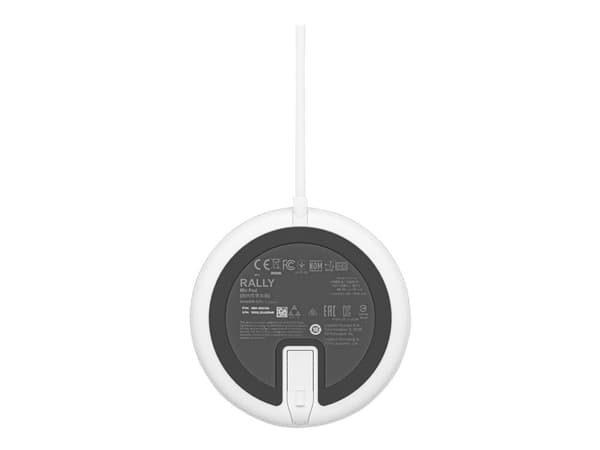 Logitech Rally Mic Pod - Mikrofon - vit - Skype-certifierat, Zoomcertifierad, Cisco Webex Certified - för Rally Bar, Plus; Room Solution Large