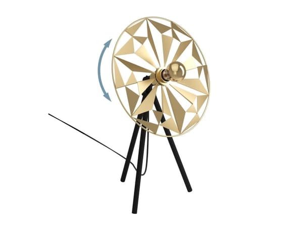 EGLO CASTANUELO bordlampe E27 H575 sort/gull