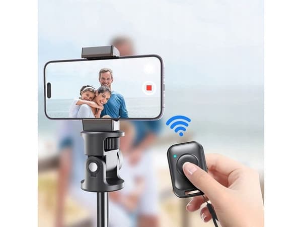 Selfie-tikku 4kom.pl 3w1 L03S Langaton Czarny