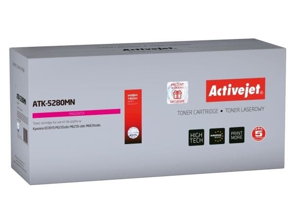 Activejet ATK-5280MN, 11000 sidor, Magenta, 1 styck