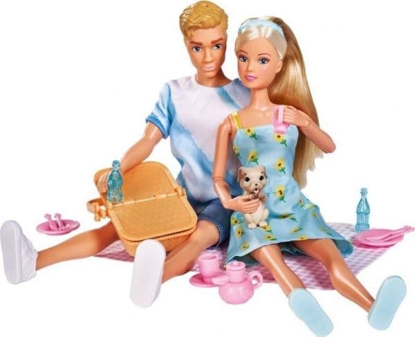 Simba docka 29 cm Steffi Kevin till picknick