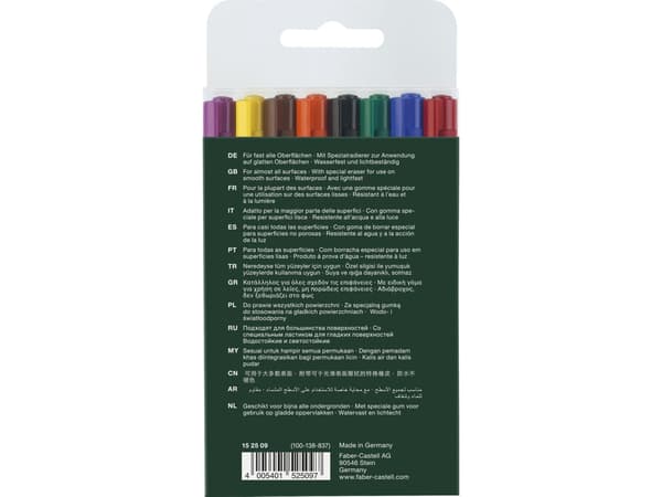 Faber-Castell 152509, Multifärg, 8 styck