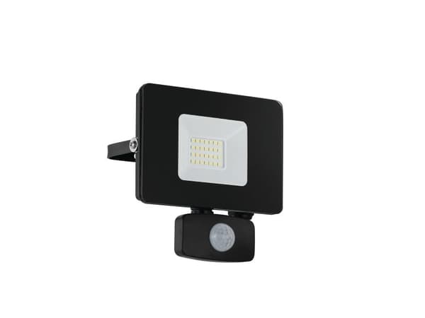 EGLO FAEDO 3 20W utendørs LED flomlys med sensor - Sort