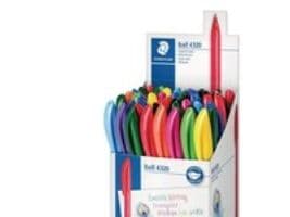 Kulpenna Staedtler® 4320, medium, 10 färger, 50-pack
