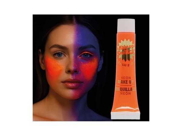 Neon oransje UV-sminke, 10 ml