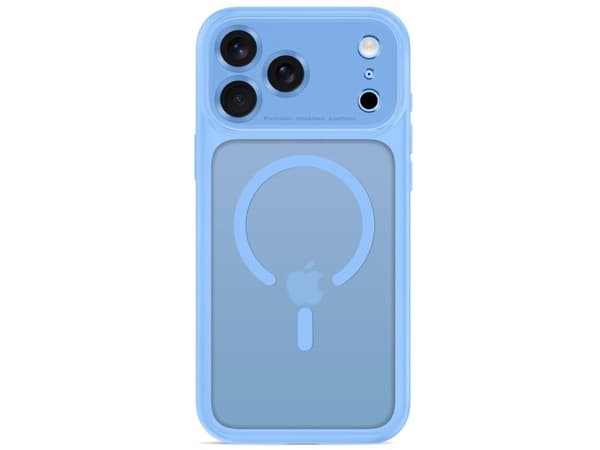 Tech-Protect MagPeak MagSafe CC Case for iPhone 18 Pro / 17 Pro - Light Blue Matte