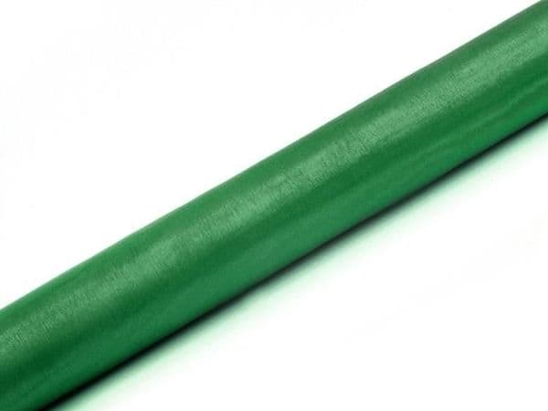 Mörkgrön organza