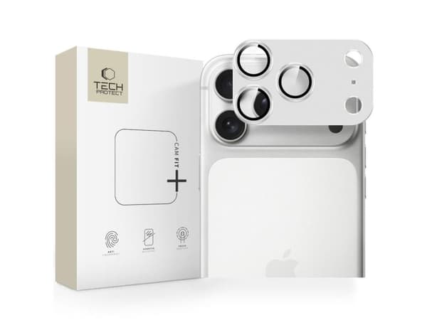 Tech-Protect kameraskydd TECH-PROTECT CAMFULL FIT+ för iPhone 17 Pro Max silver