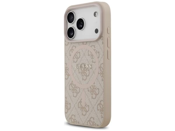 Guess 4G Ring Classic Logo MagSafe Case for iPhone 17 Pro - Pink