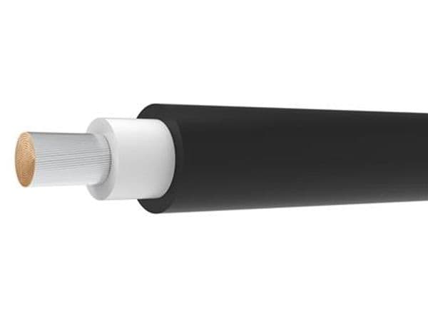 Solcellekabel H1Z2Z2-K 1X4 mm² Sort Ring 100 meter Eca - (100 meter)